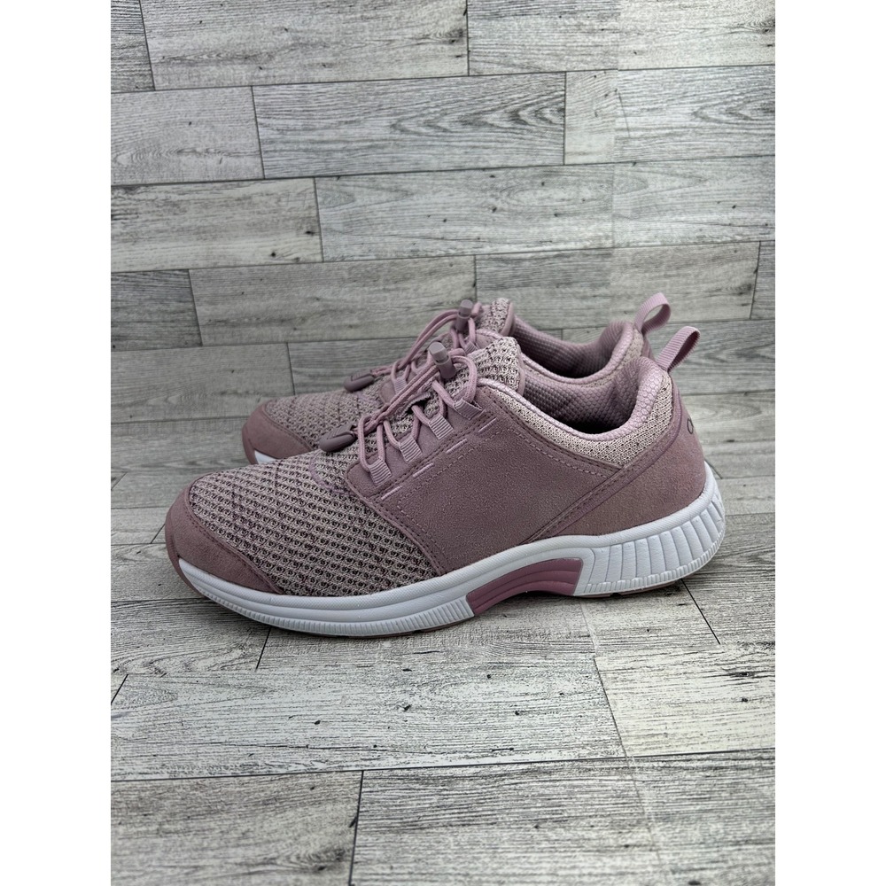 Orthofeet 846 Women 9 B Medium Mauve Pink Mesh Bungee Athletic Sneakers - Picture 5 of 16